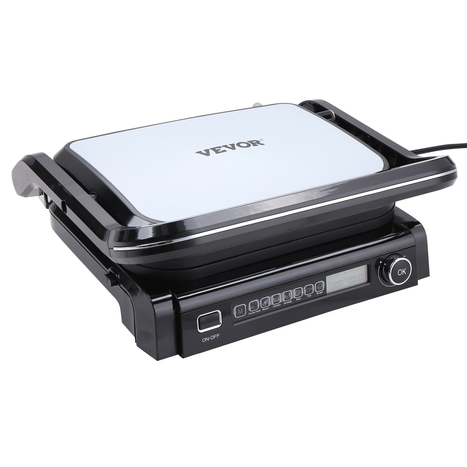 VEVOR 1800W 14.4″ Commercial Electric Countertop Griddle Hot Plate BBQ Grill