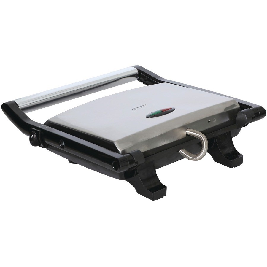 Brentwood TS651 Compact Non-Stick Panini Press 1400W Silver/Black