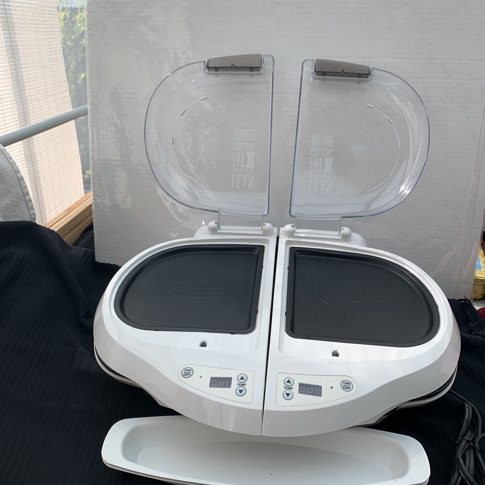 George Forman Lean Mean Fat-reducing Grilling Machine Champ Bun Warmer GR10ABW