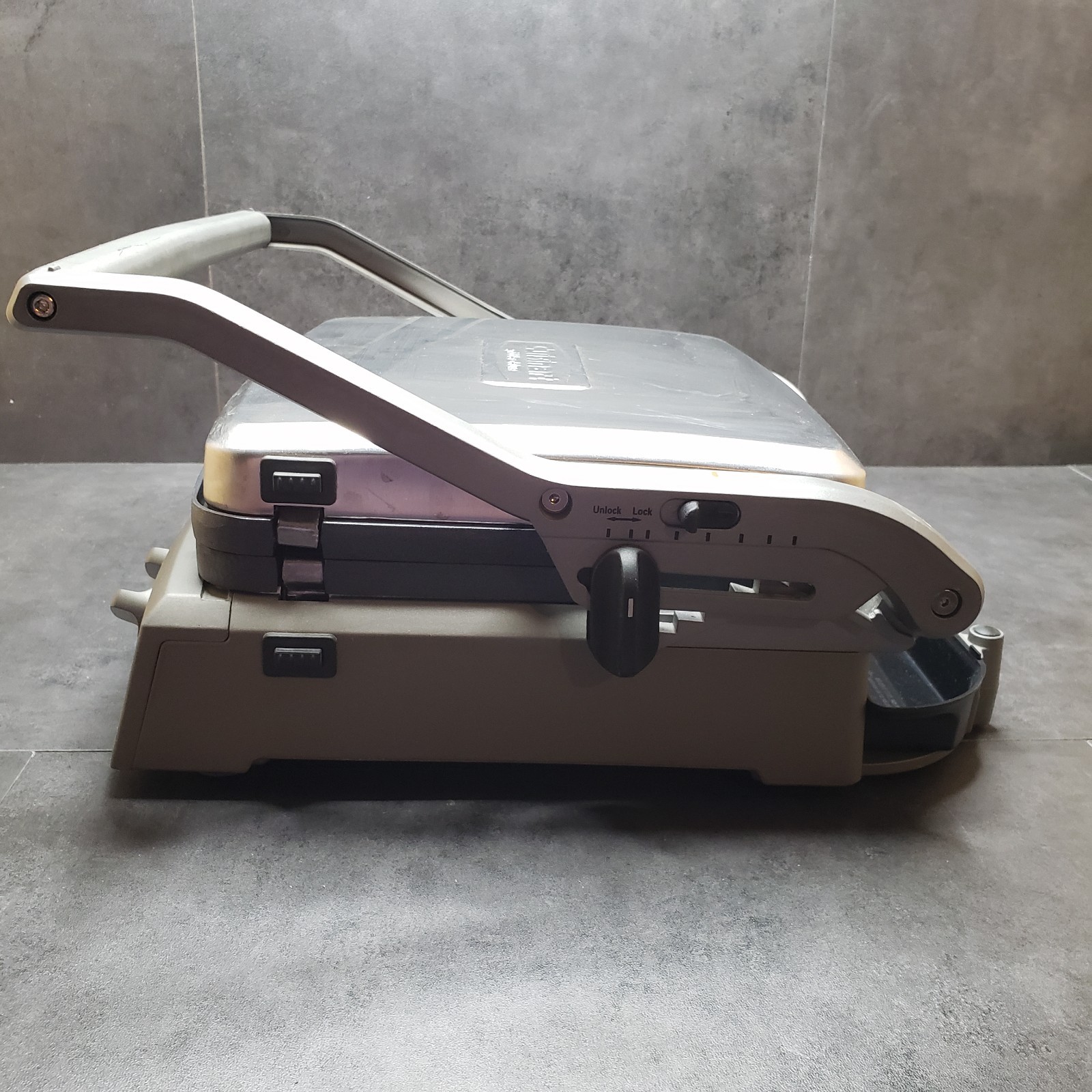 Cuisinart Griddler Deluxe Strainless Model GR-150 Non Stick Tested Works