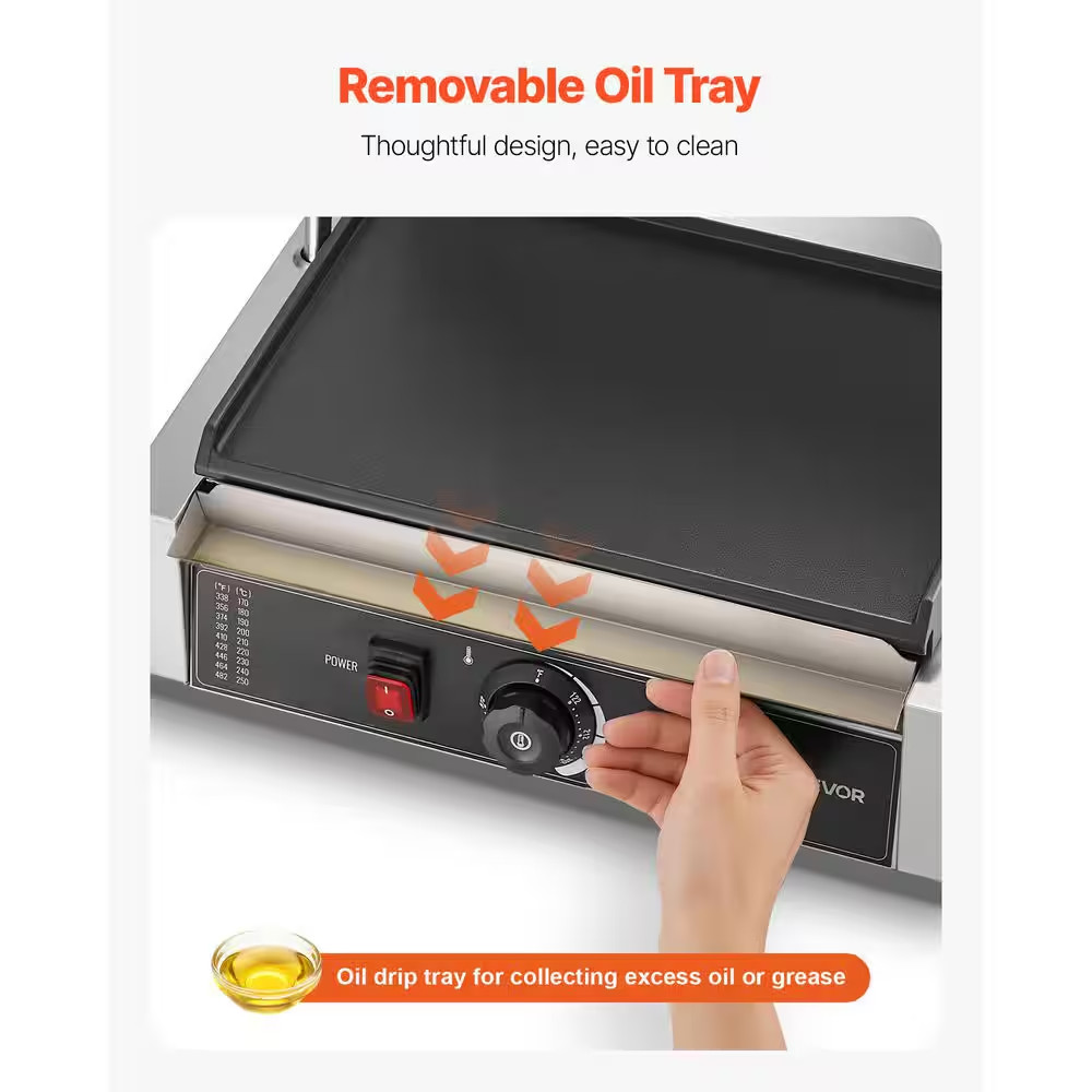 Commercial Panini Grill 1,800 W Small Electric Product Type Sandwich Maker with