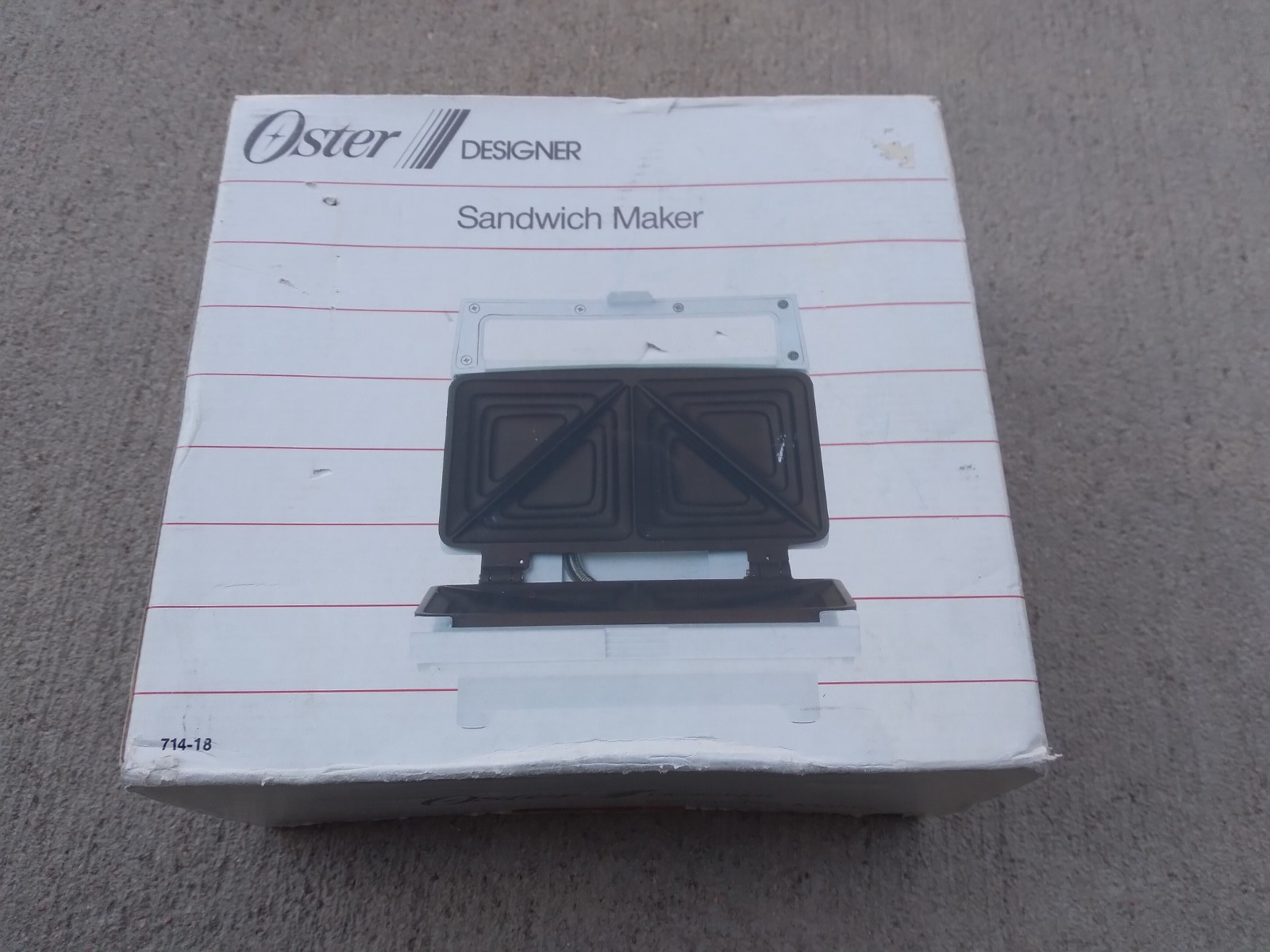 Oster Designer Sandwich Maker Vintage NEW