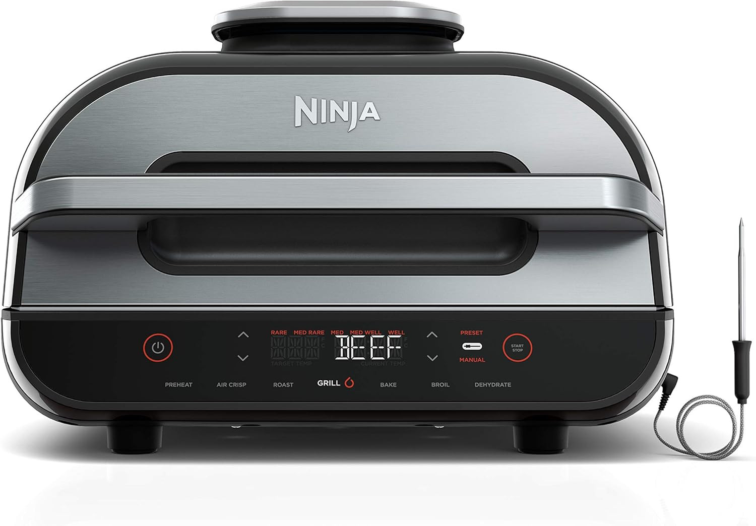 Ninja | Indoor Grill and Air Fryer| Foodi Smart XL | 6-In-1 Grill, Air Fry, Roas