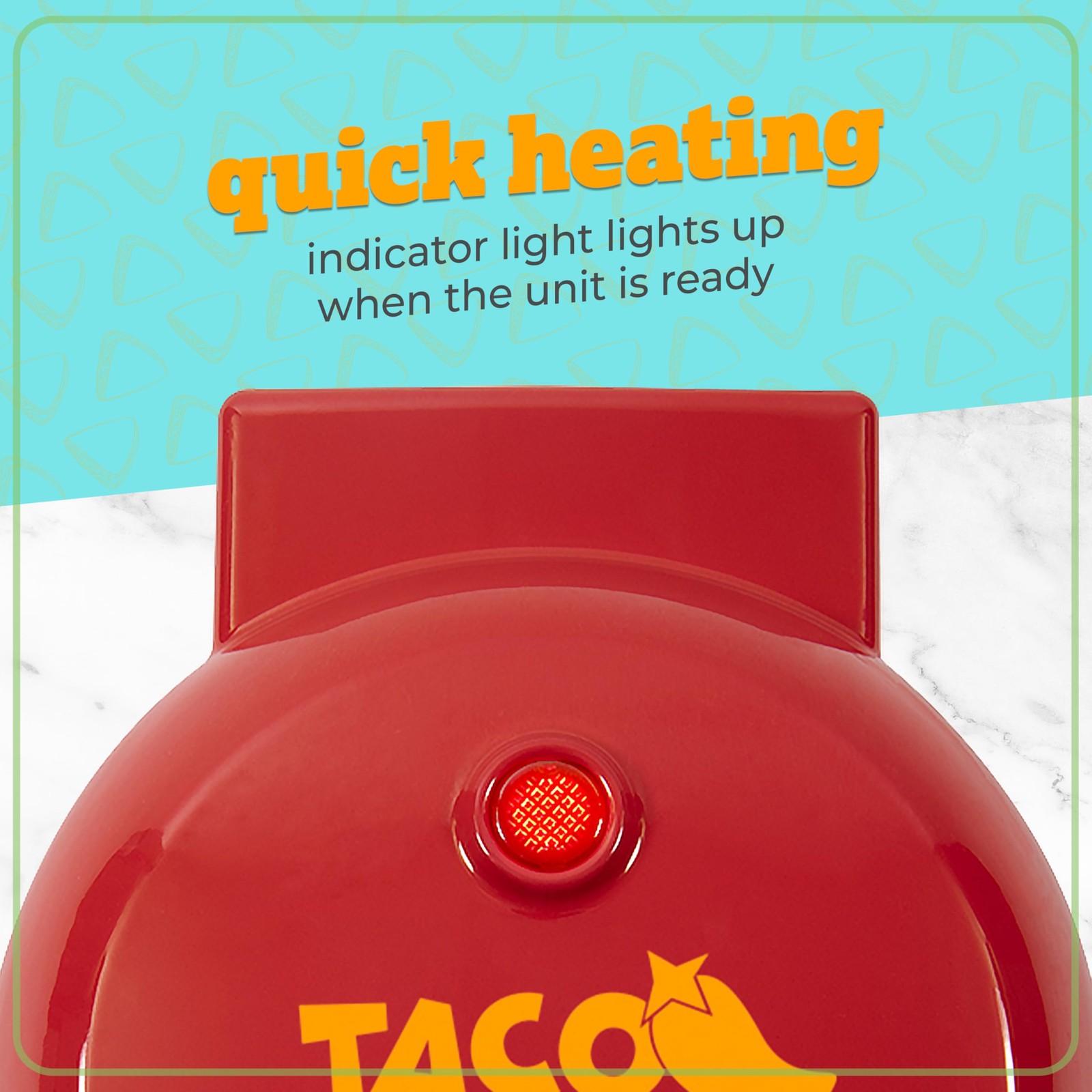 Nostalgia Taco Tuesday Quesadilla Maker – Fits up to 5½-Inch or Street Red