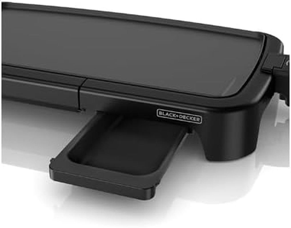 BLACK+DECKER 8-Serving Electric Griddle, GD2051B, Non-Stick Cooking Surface, War