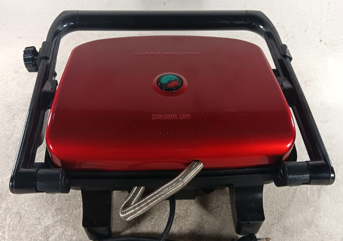 Hamilton Beach Electric Panini Press Grill Gourmet Sandwich Maker Locking Lid