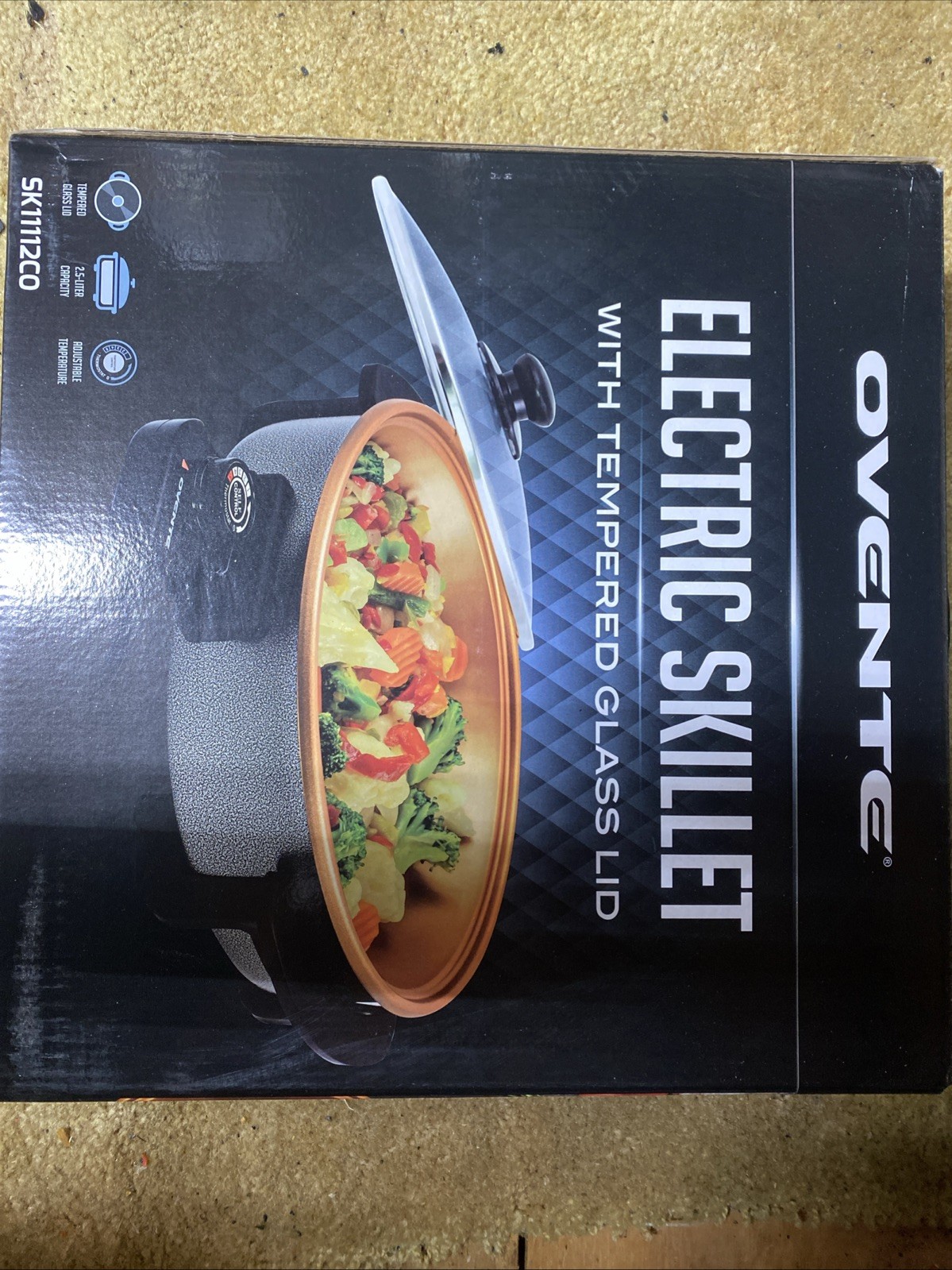 (2) OVENTE Portable Electric Indoor Grill Electric Skillet temperature control
