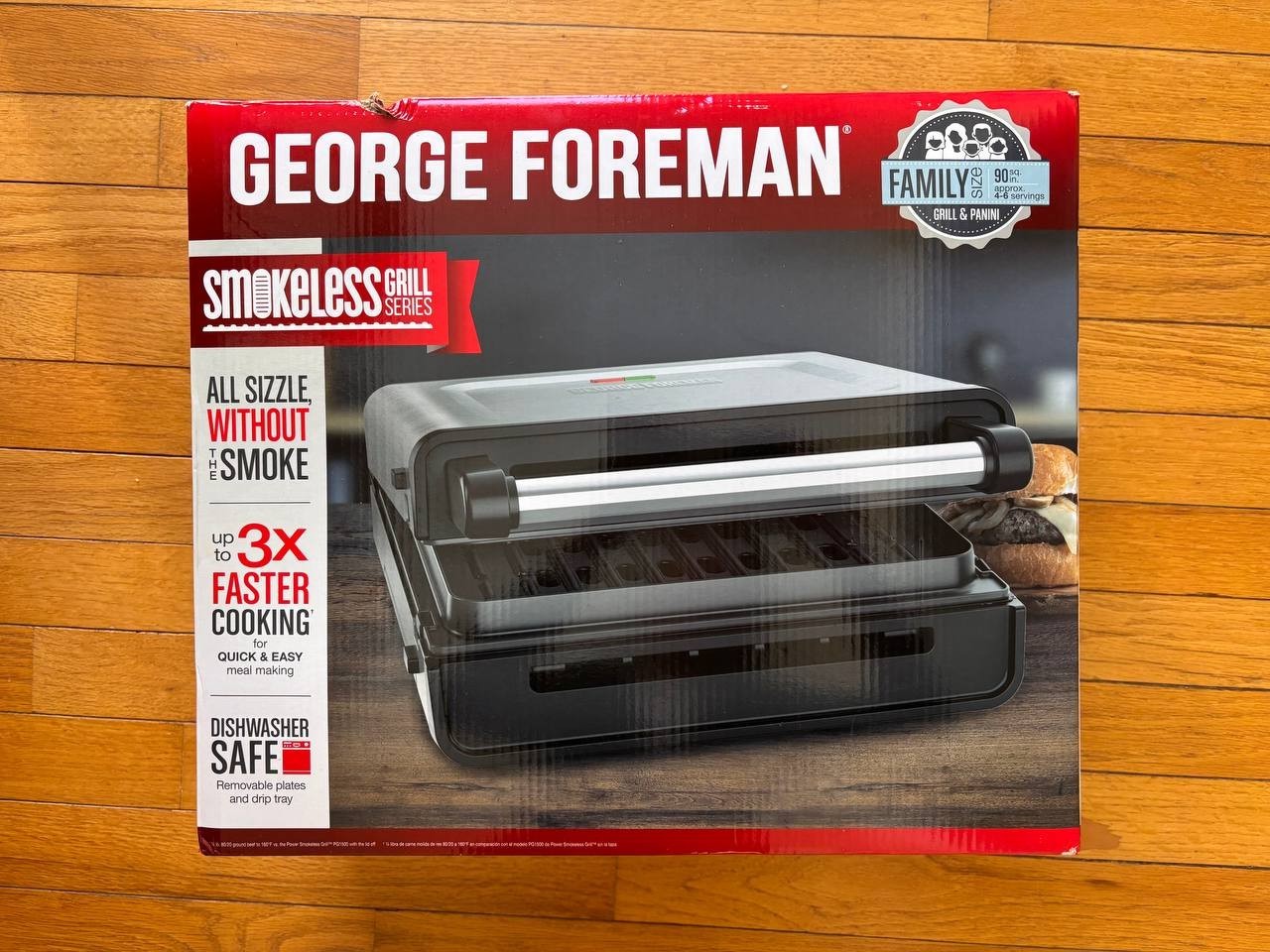 New George Foreman Smokeless Grill Series GRD6090B