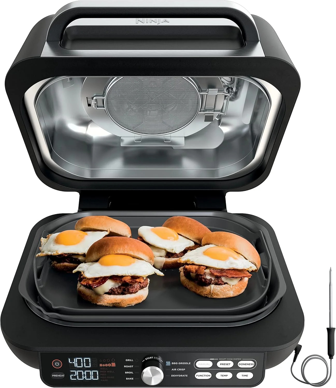 Ninja IG651 Foodi Smart XL Pro 7-in-1 Indoor Grill/Griddle Combo, use Opened or