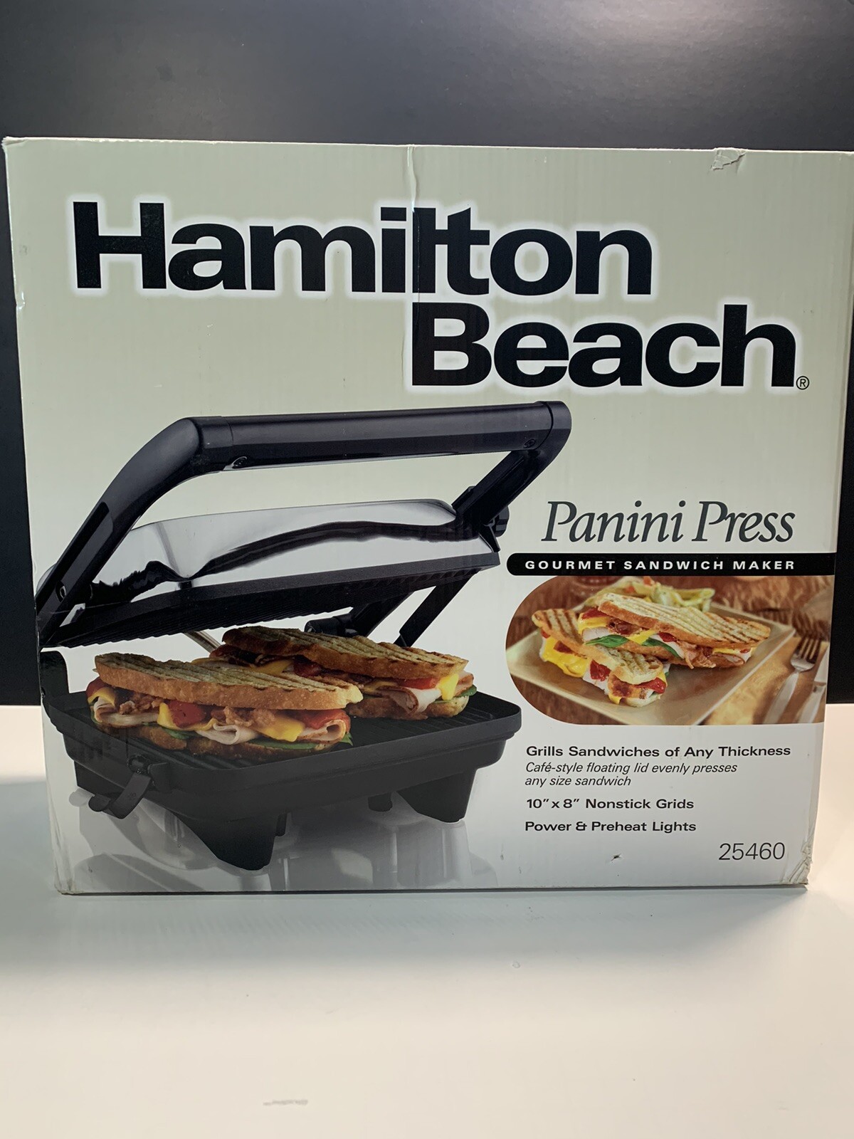 Hamilton Beach 25460Z Panini Press – Silver (New – Open Box!)