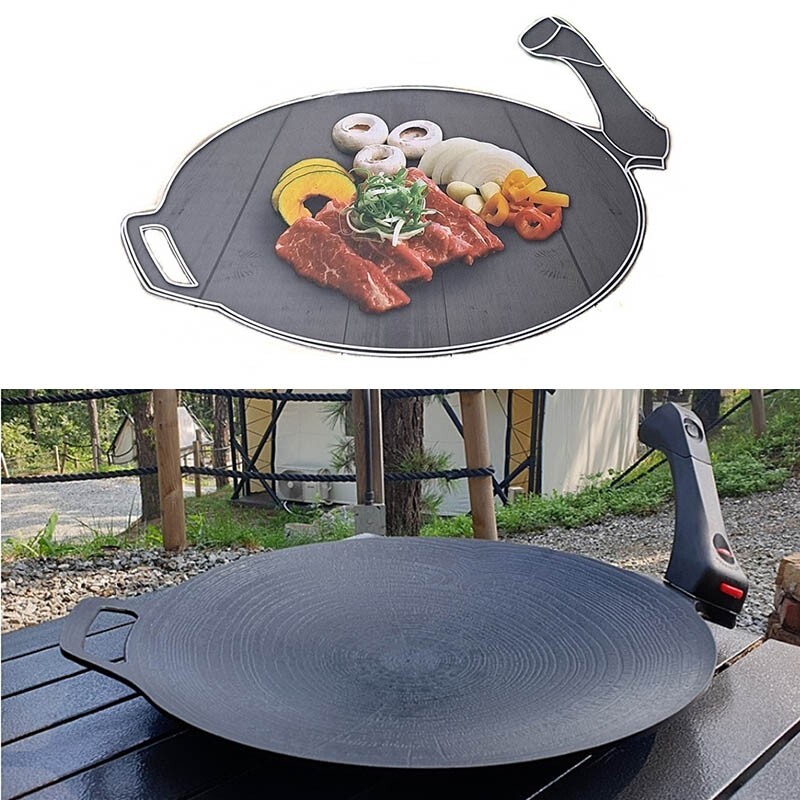 MADE IN KOREA Nonstick Premium LED LIGHT Handle Detachable Induction Griddle