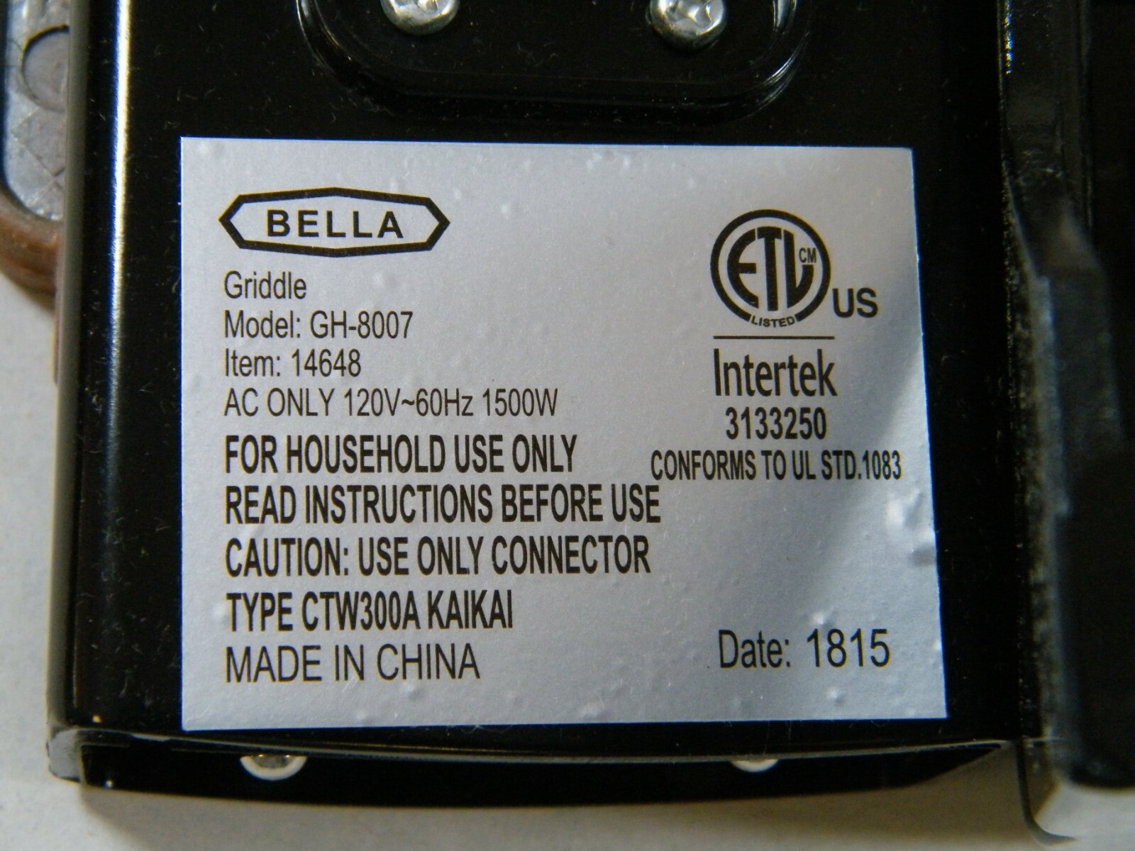 BELLA COPPER TITANIUM XL 22″ GRIDDLE 15 EGGS OR PANCAKES