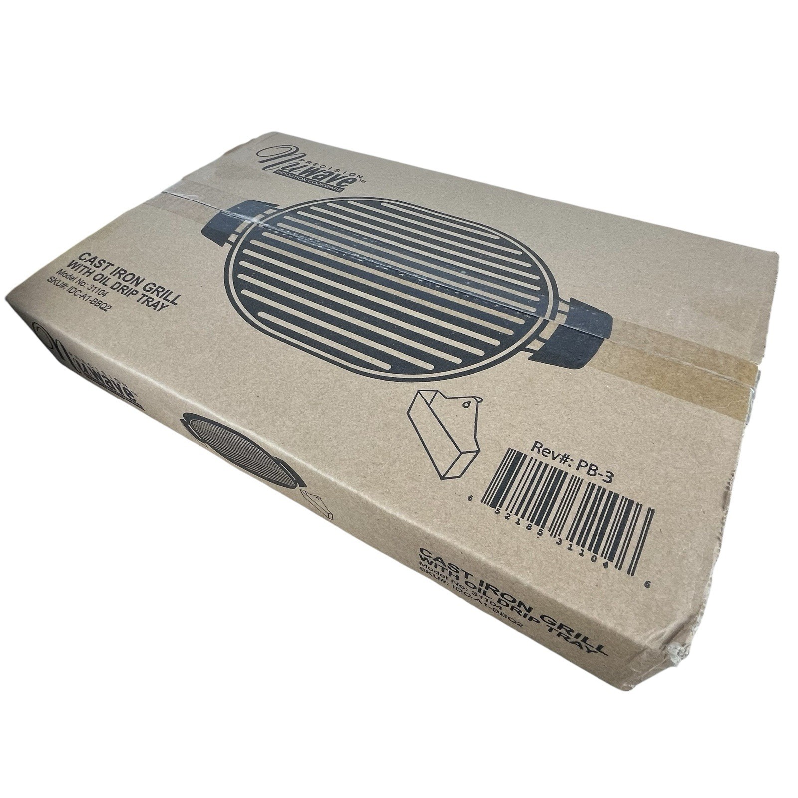 Precision Nuwave Cast Iron Enamel Non-Stick Grill Oil Drip Tray 31104 Sealed NEW
