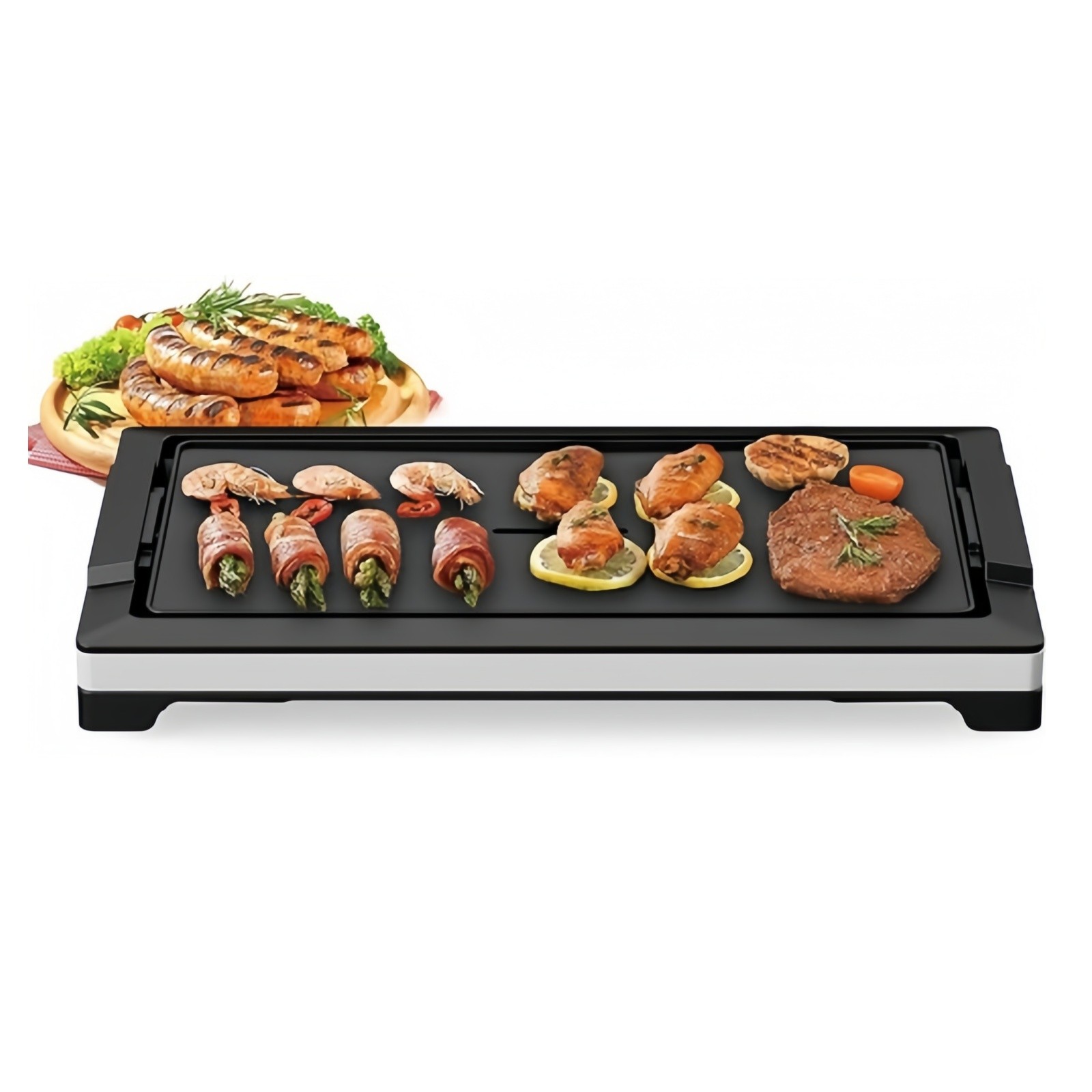 Electric Griddle Non-Stick Flat Top Indoor Grill Removable Temperature Control