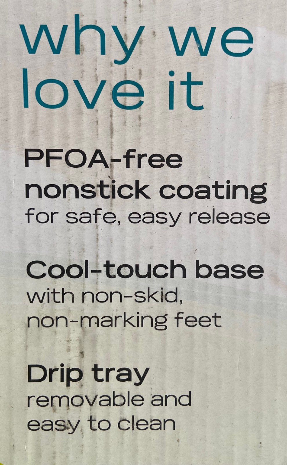 Food Network Black Sensio 22” PFOA-free Non-Stick Coating Griddle Model 756