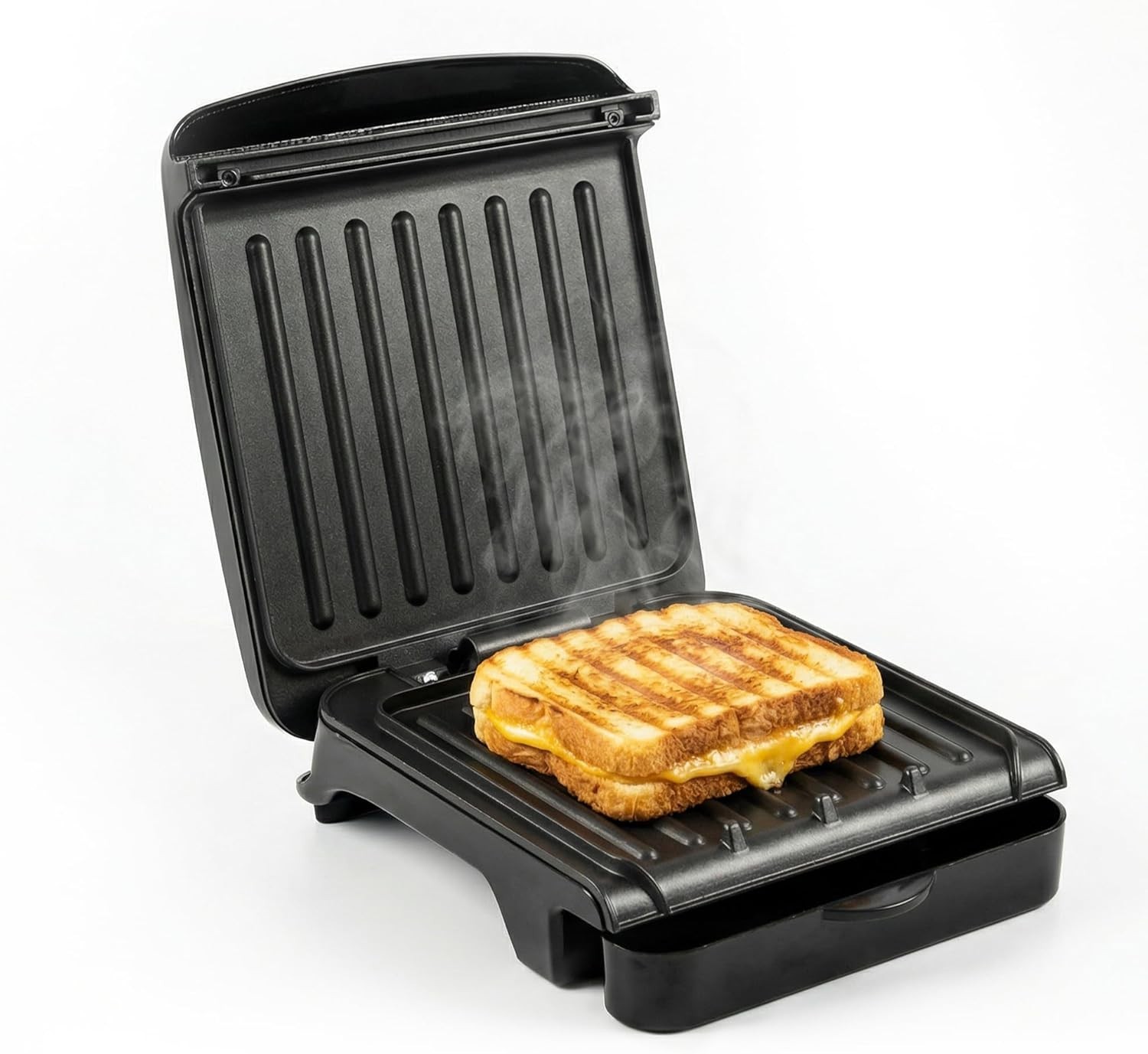 Sophisticated 2-Serving Indoor Grill & Panini Press – Ideal for -Round Use