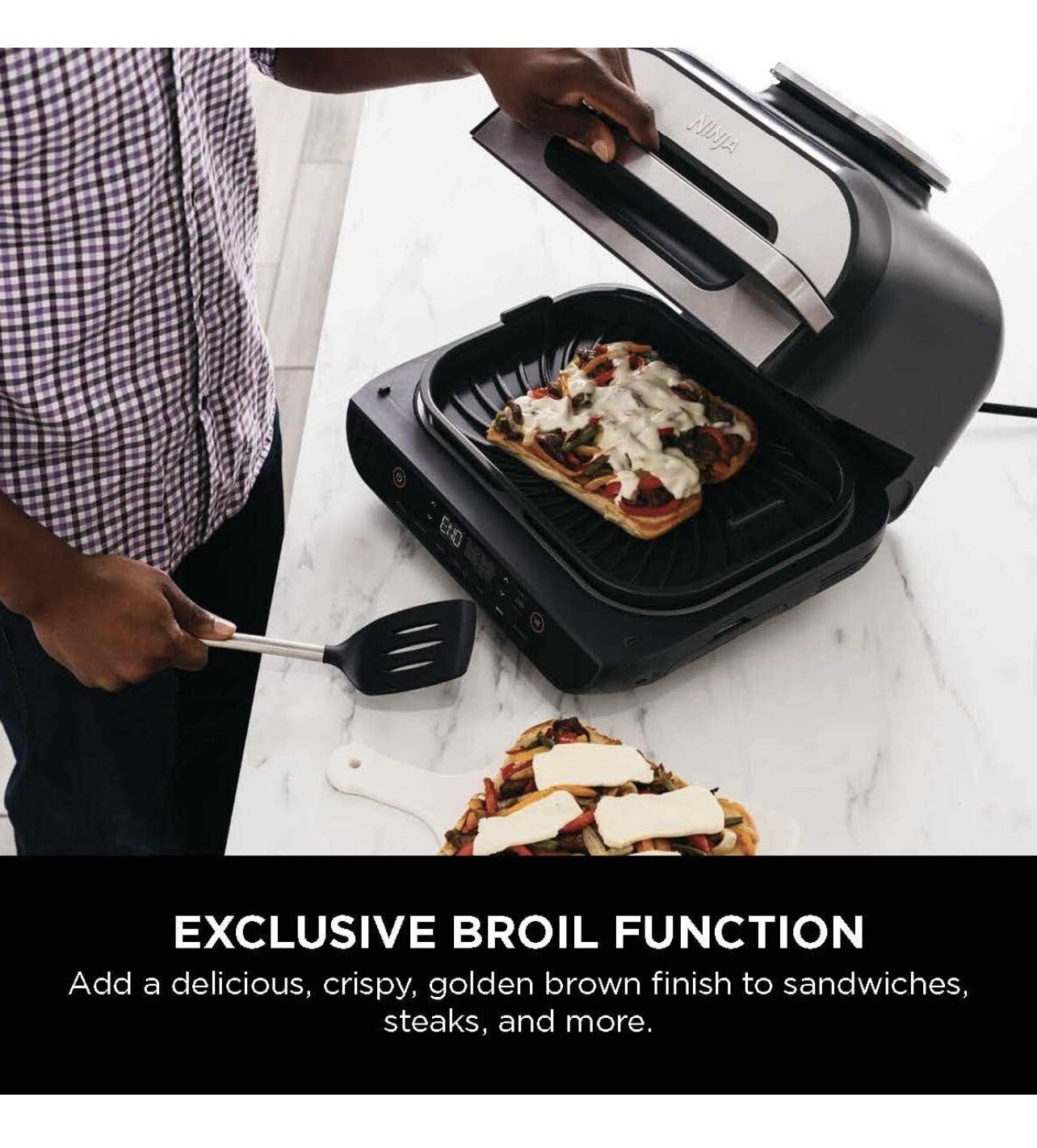 Ninja Foodi FG551 Smart XL Indoor Grill – Black