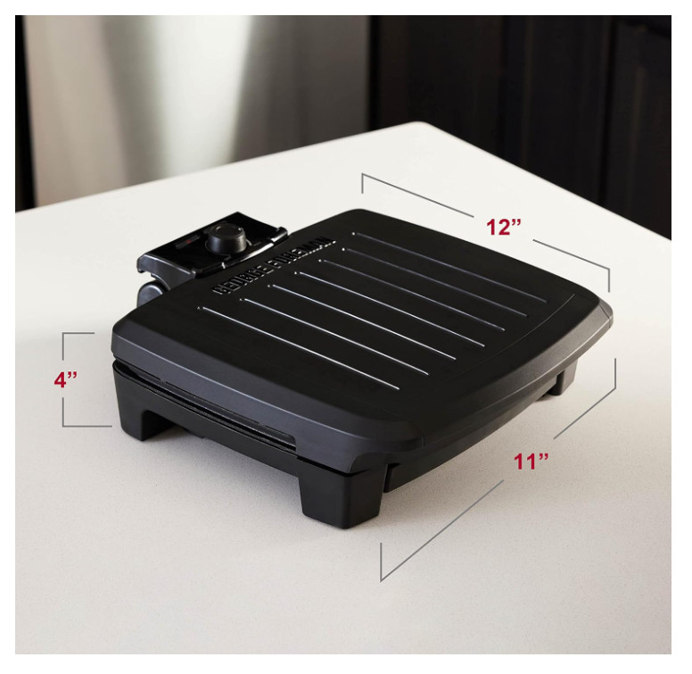 GEORGE FOREMAN Contact Submersible Grill, 200—400° F, 5-Serving Grill