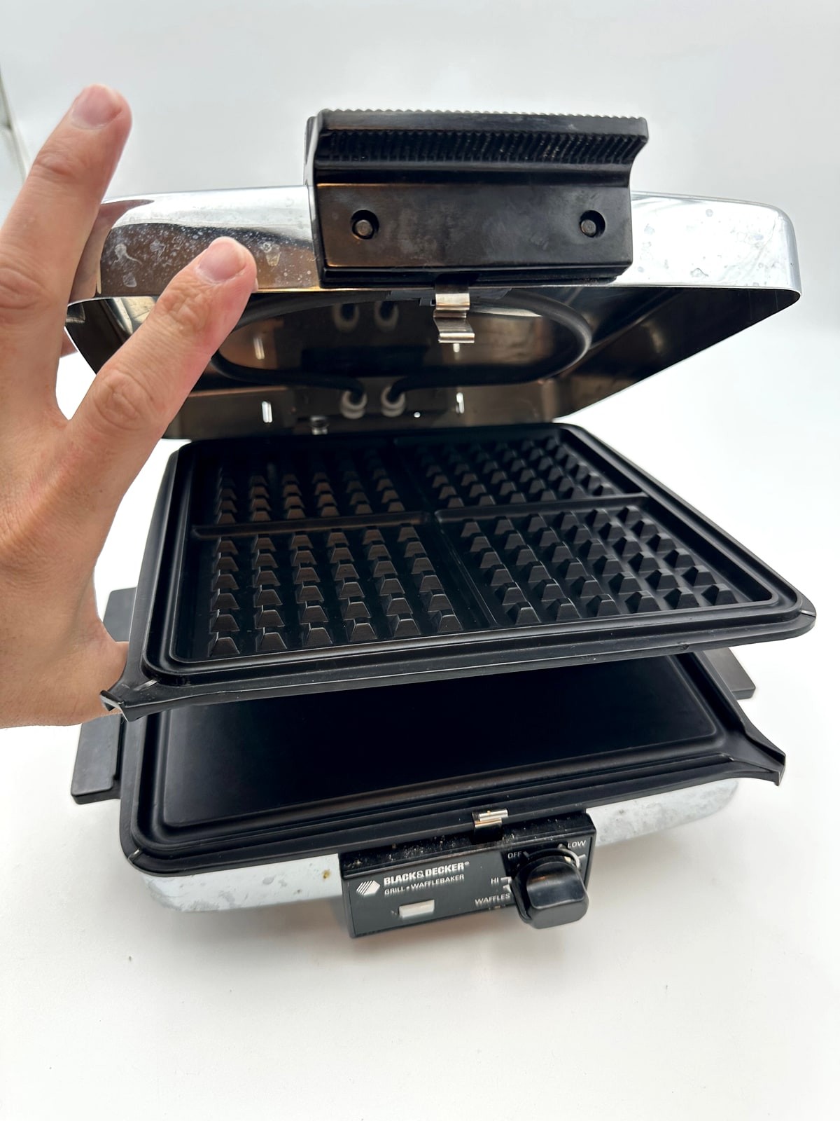 Black & Decker G48TD Grill Wafflebaker Waffle Maker 900W Nonstick Plates