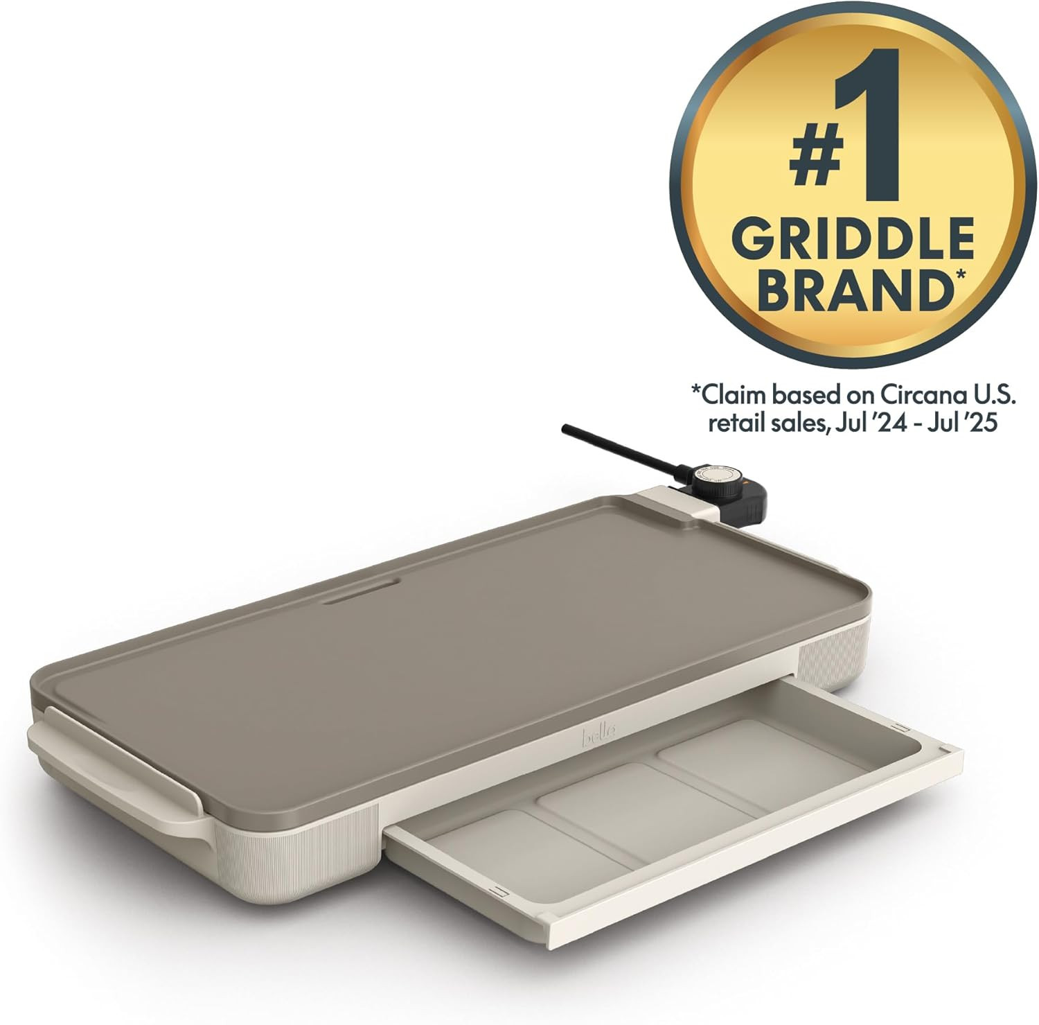 10″ X 20″ Electric Griddle with Warming Tray, Evergood™ Ceramic Nonstick Coating