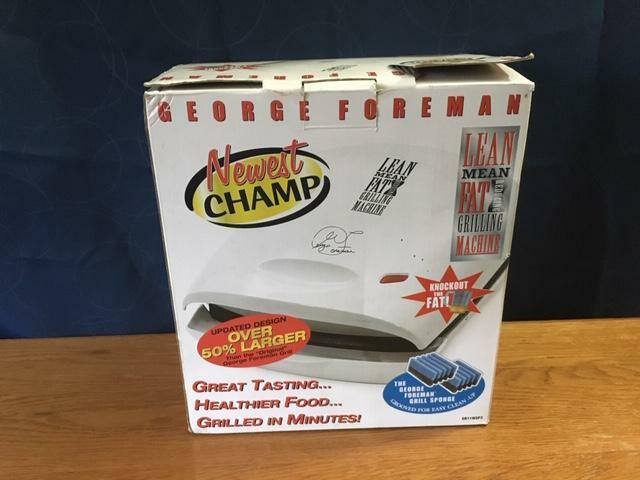 George Foreman 36 sq in. Nonstick Electric Grill White GR11WSP3 Newest Champ