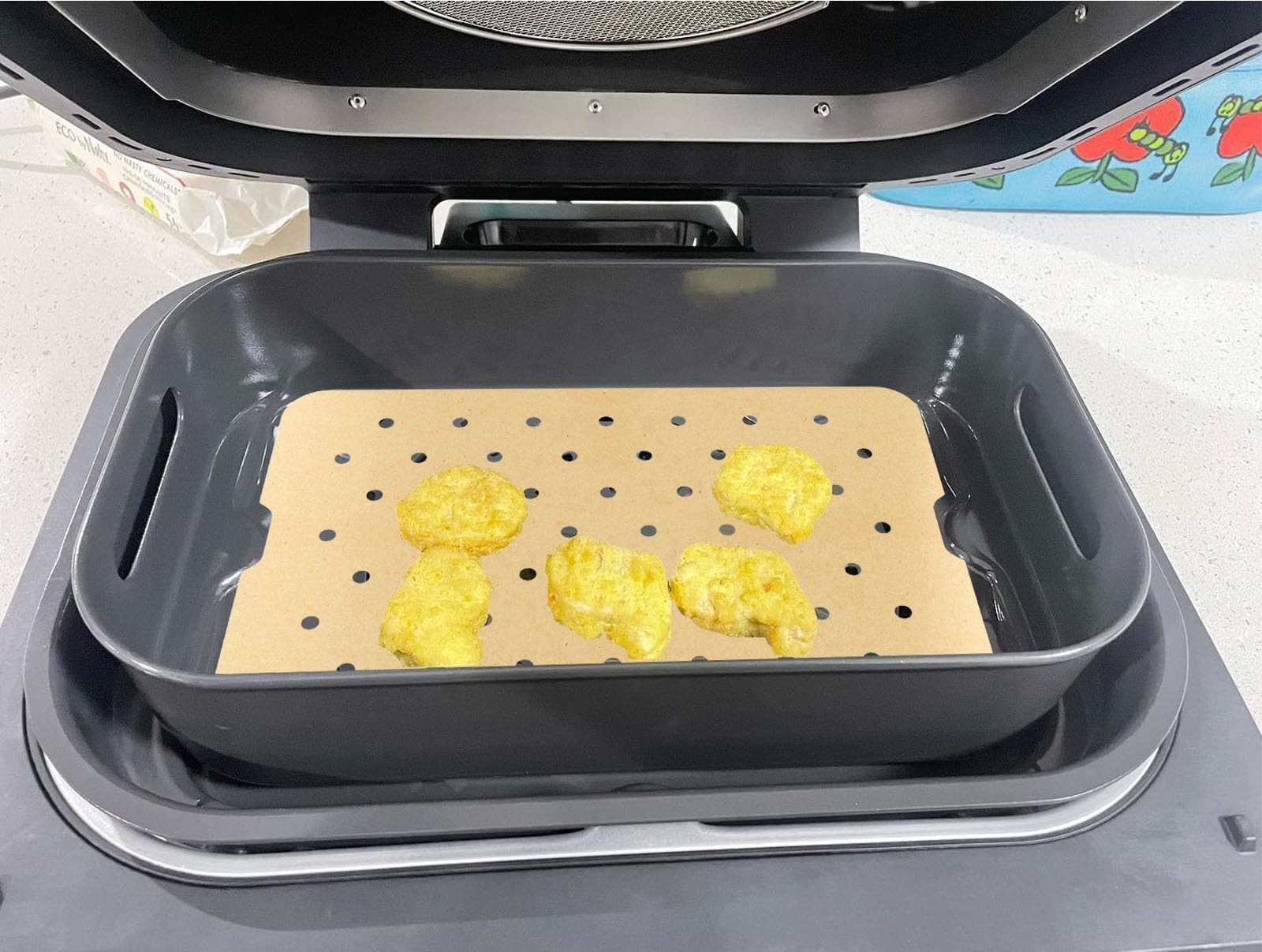 Nonstick Crisper Basket for Indoor Grill & Air Fryer, Versatile Cooking Tool