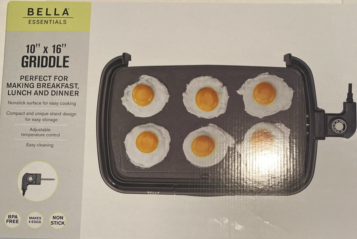 Bella Electric Essentials Non Stick Griddle Large 10 X 16