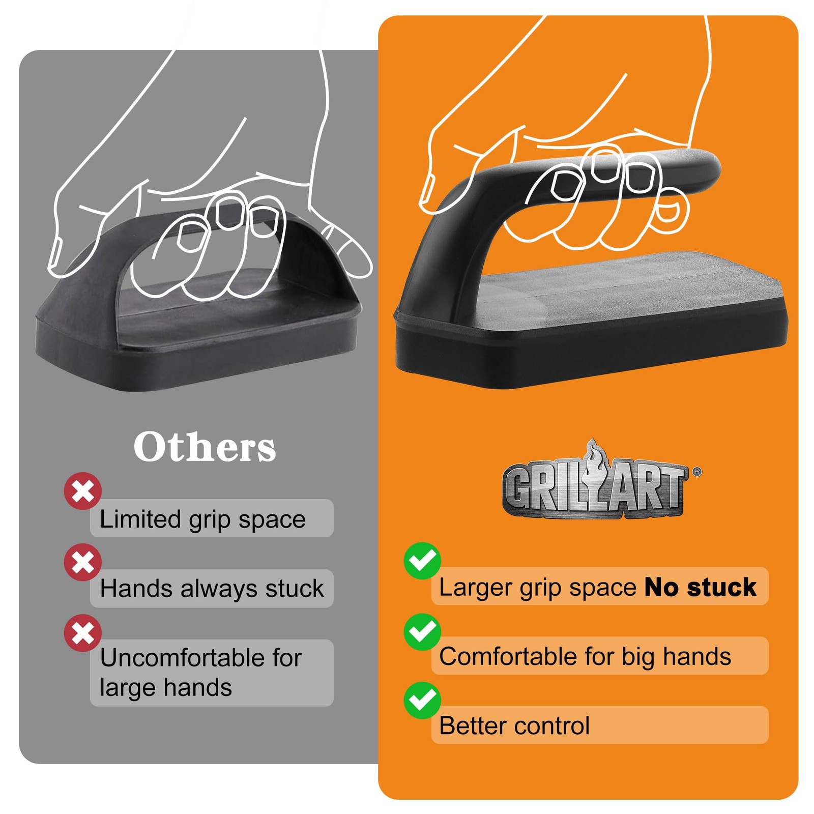 GRILLART Griddle Cleaning Kit for Blackstone, Flat Top Grill BLACK