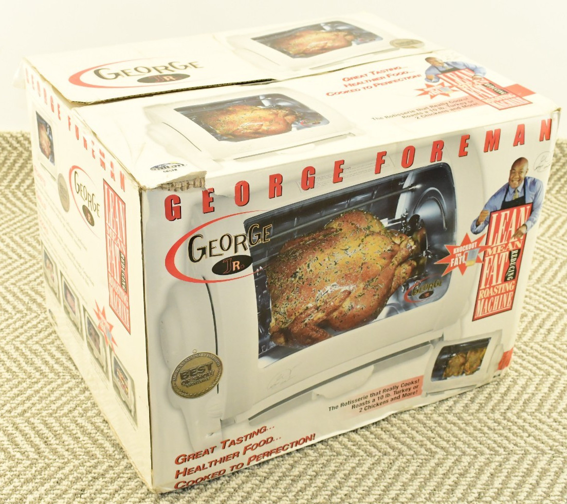 George Foreman Baby Rotisserie Roaster Cooker GR82B – NEW IN BOX