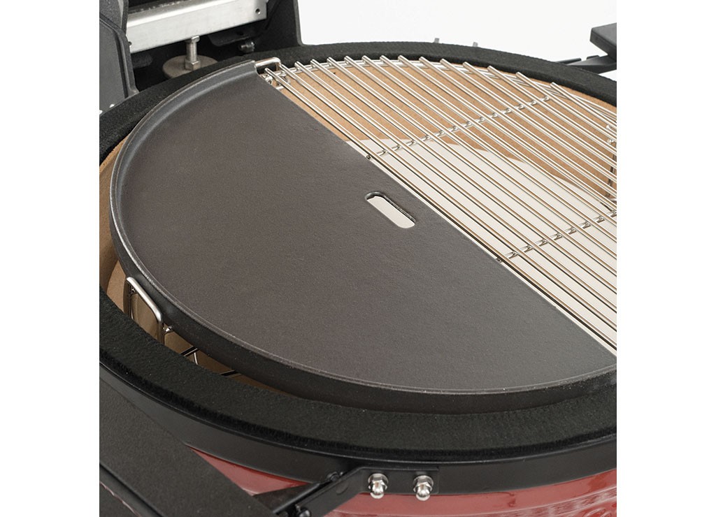 Kamado Joe BJ-HCIGRIDDLE Big Joe Half Moon Cast Iron Reversible Griddle