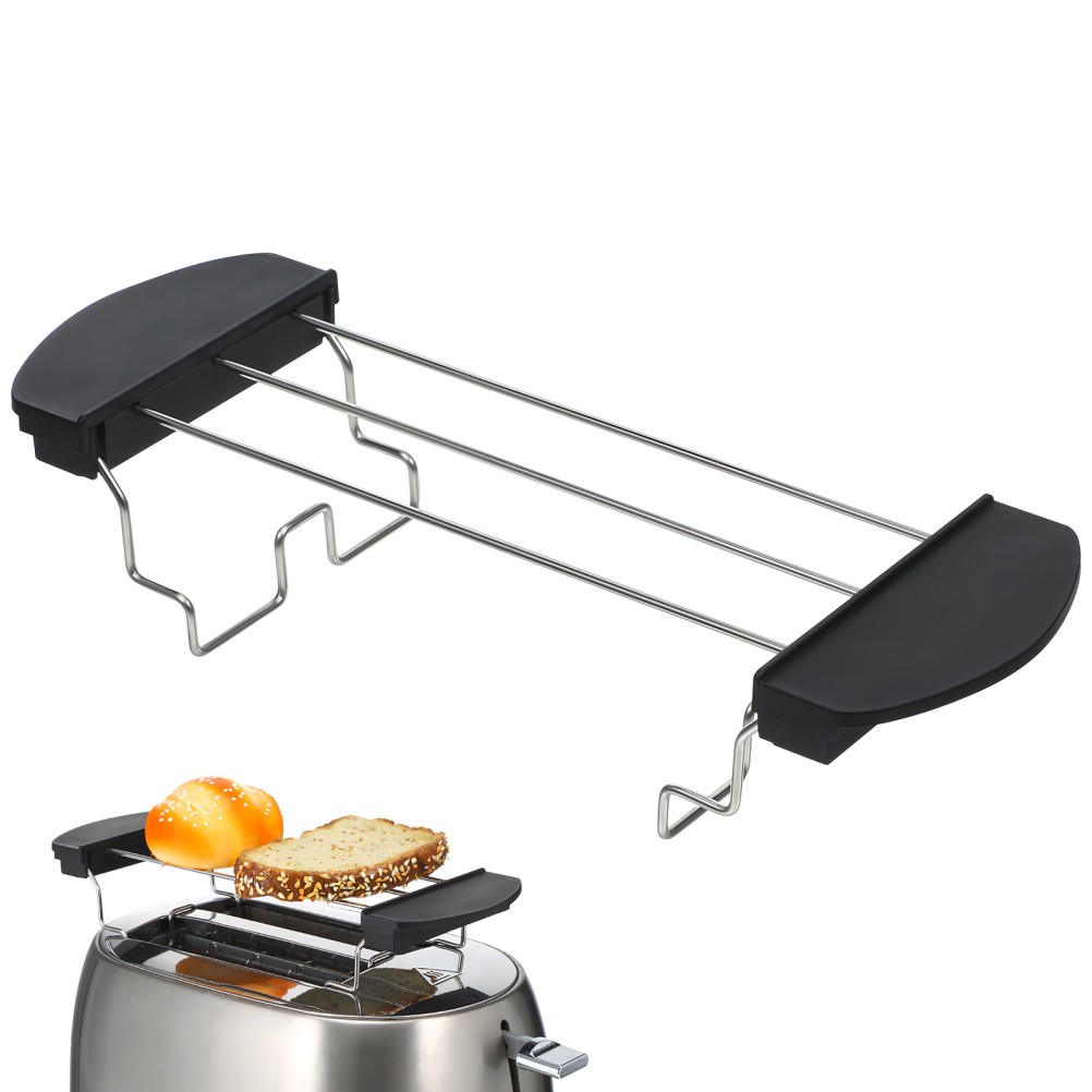 Toaster Accessory Stainless Steel Grill Toast Rack Practical Kitchen Tool