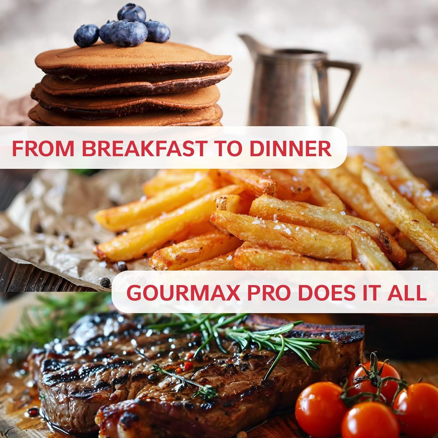 Foodgenie Gourmax Pro One Cooking Device-All-in-One Oven, Smokeless Grill,1500W