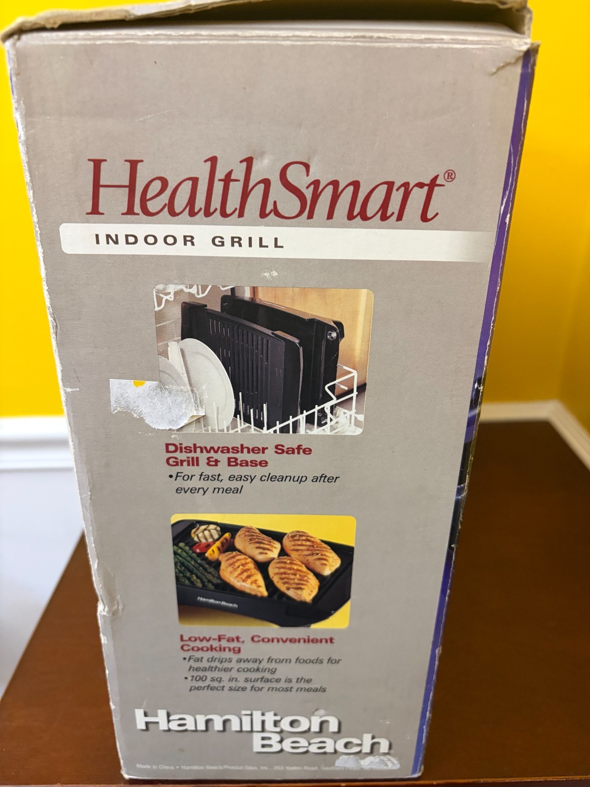 New Vintage Hamilton Beach Health Smart Indoor Grill & Base 100 Sq. Inch #31533