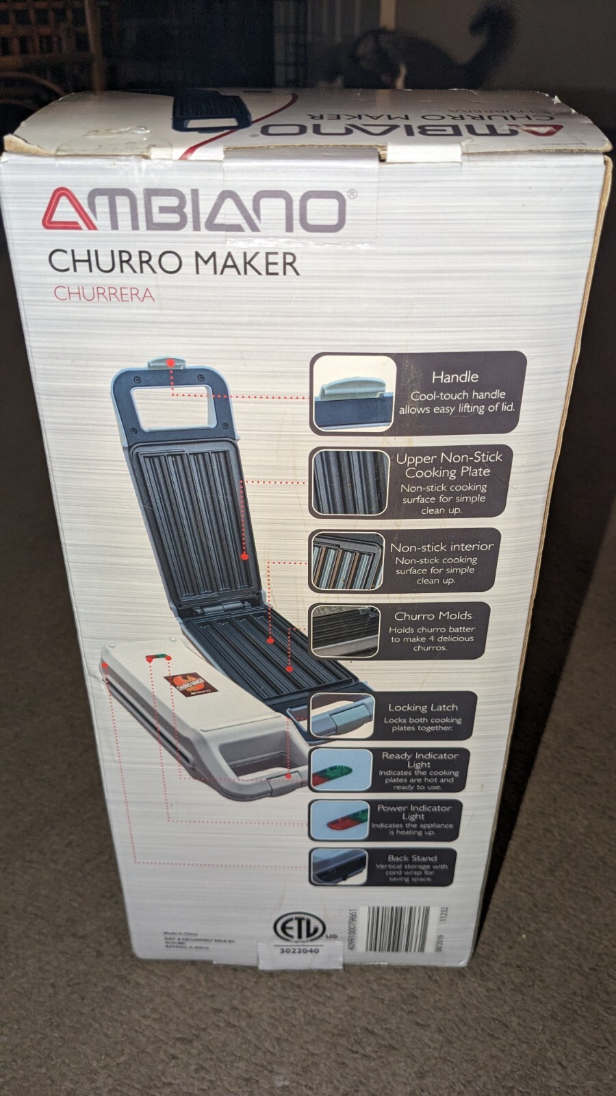 New in Box: Ambiano Electric Churro Maker White 760W