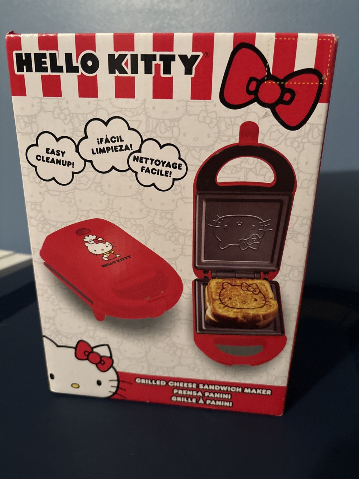 New Red Hello Kitty Grilled Cheese Sandwich Press Maker Panini Non-Stick