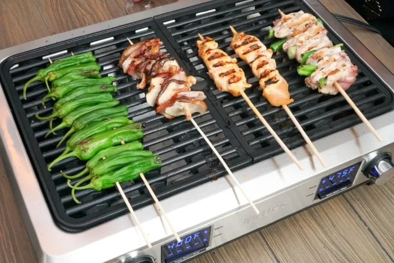 Krups Indoor Smokeless Portable Indoor Grill Pg770D51 Used Twice