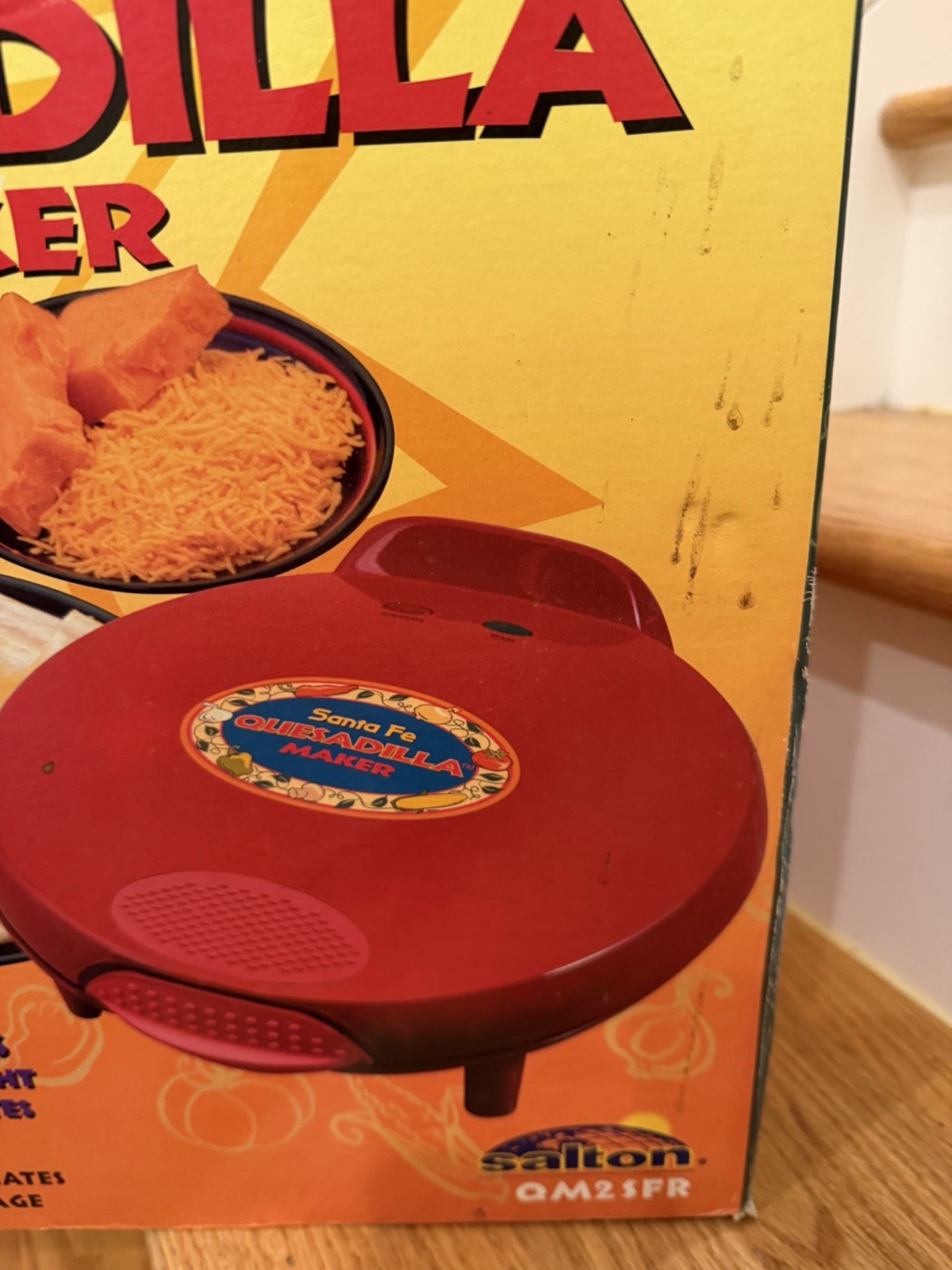 Salton Santa Fe Quesadilla Maker QM2SFR Red 12 inch New Open Box