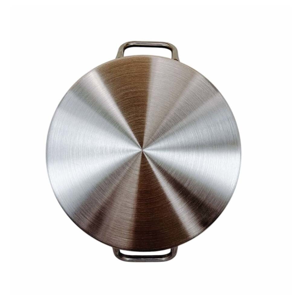 16-1/2″ Round Stainless Steel Flat Comal Griddle Pan Grill Tray Cook Non-Stick