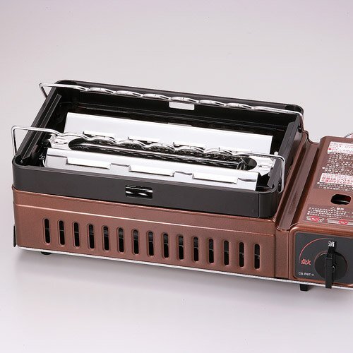 Iwatani CB-ABR-1 ABURIYA Portable Gas Grill Stove Color :Metallic brown