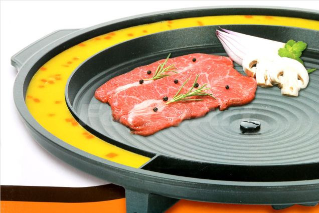 Korean Style Steamed Egg Samgyupsal Grill Plate Pan Barbecue BBQ, Made in Korea