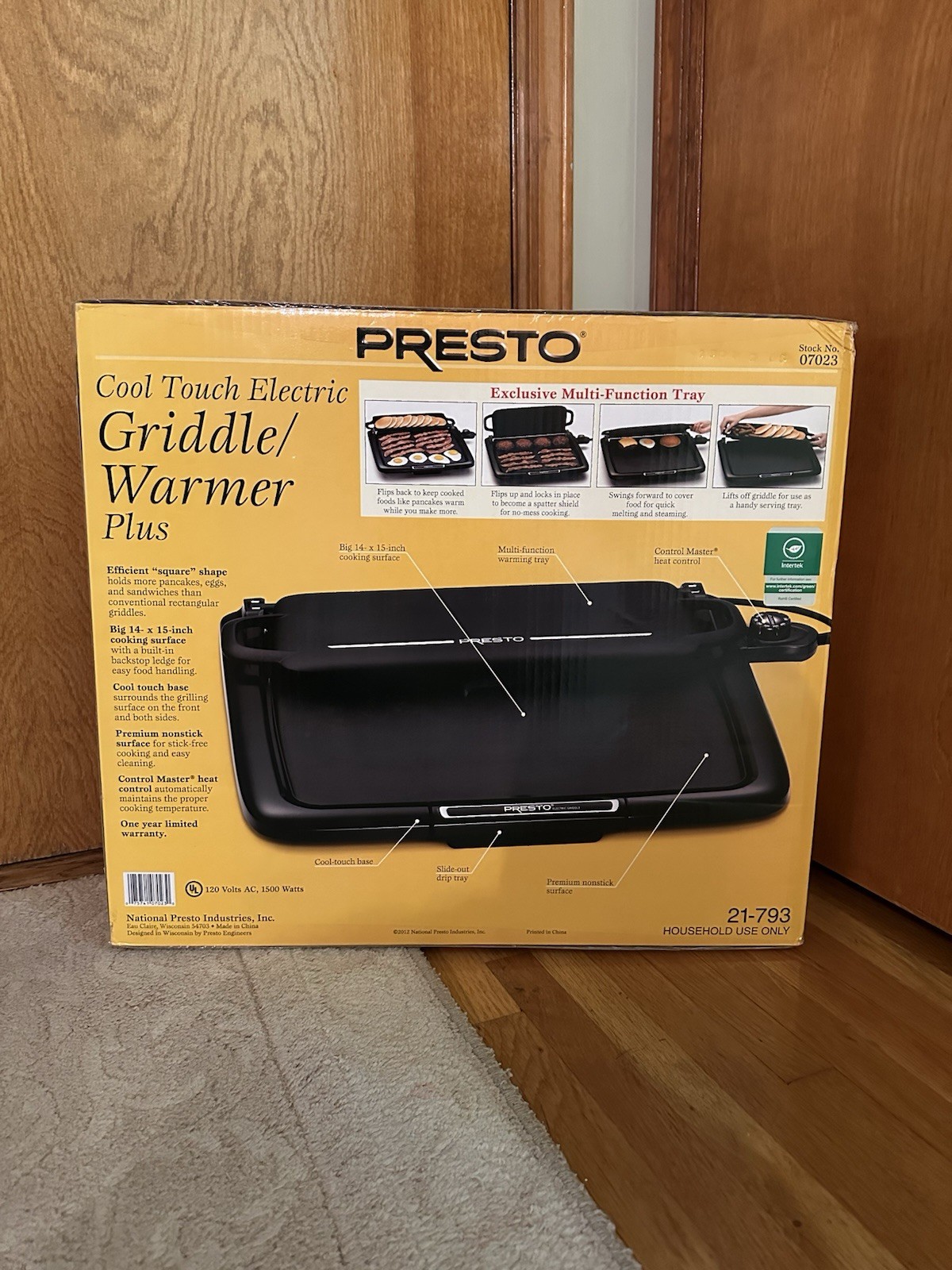 Presto® Cool-Touch Electric Griddle/Warmer Plus | 14″ x 15″