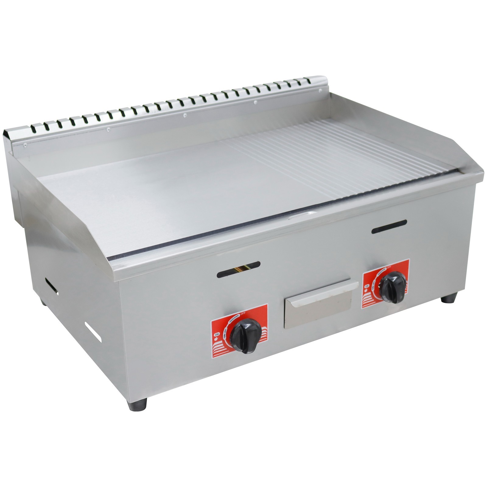 Gas Griddle Flat Top Grill 29*16in Table Bbq Grill Griddle Commercial Home Use