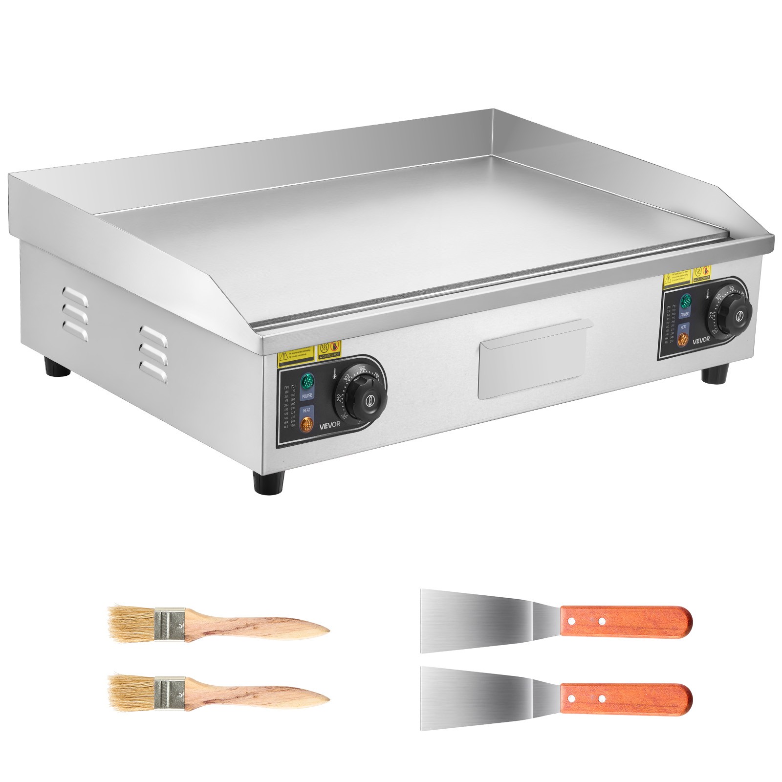 VEVOR 30″ Commercial Electric Griddle Full Flat Top Grill 2800W(NO PLUG)