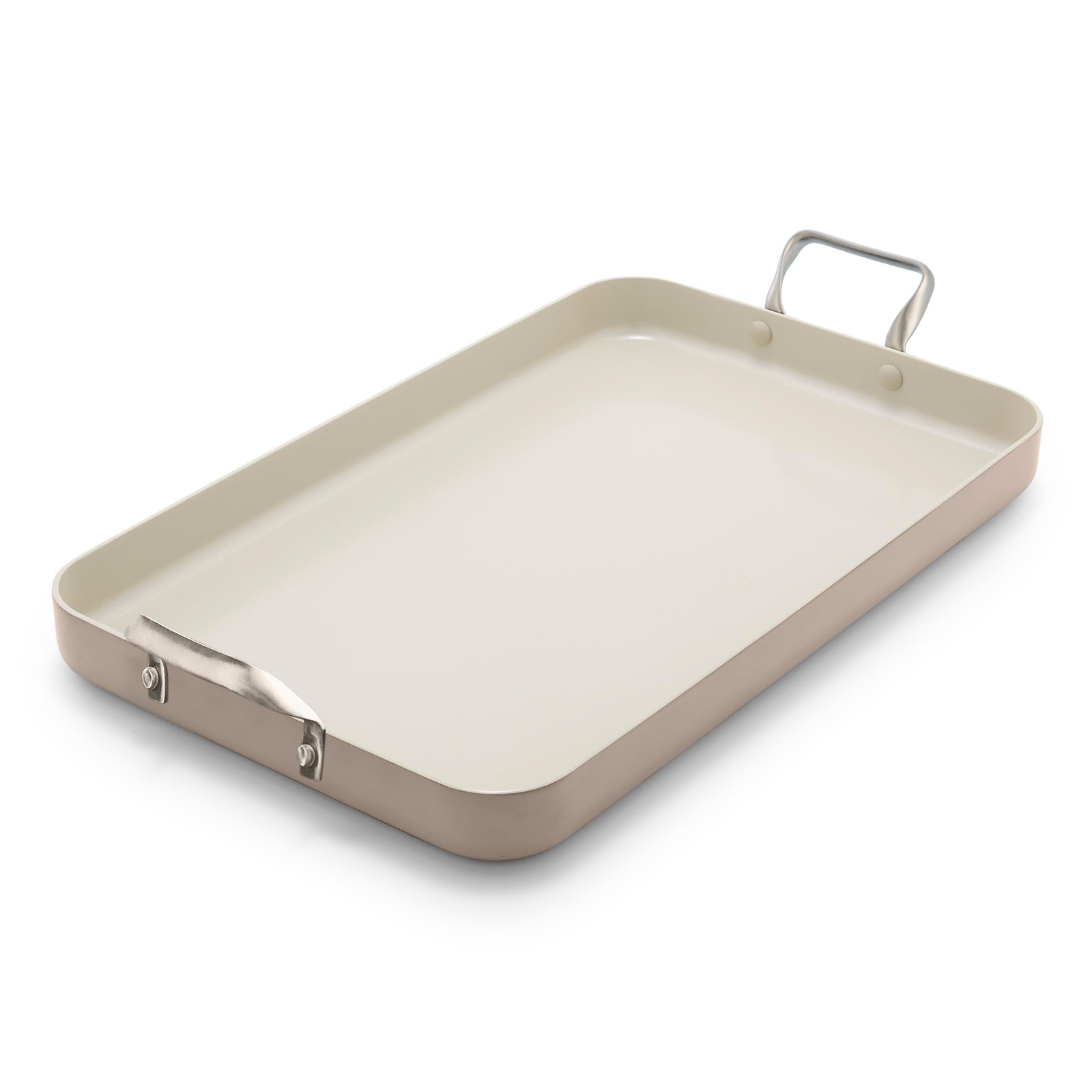 18″ x 11″ Double Burner Griddle Pan, Hard Anodized Healthy Ceramic Nonstick P…