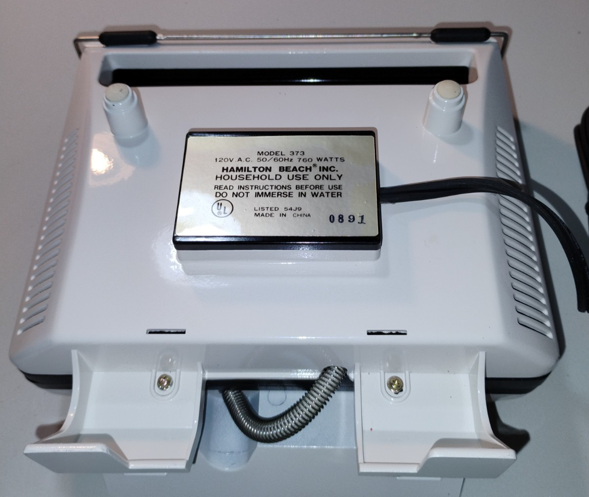 Vintage Hamilton Beach Electric Sandwich Toaster 373W – Open Box
