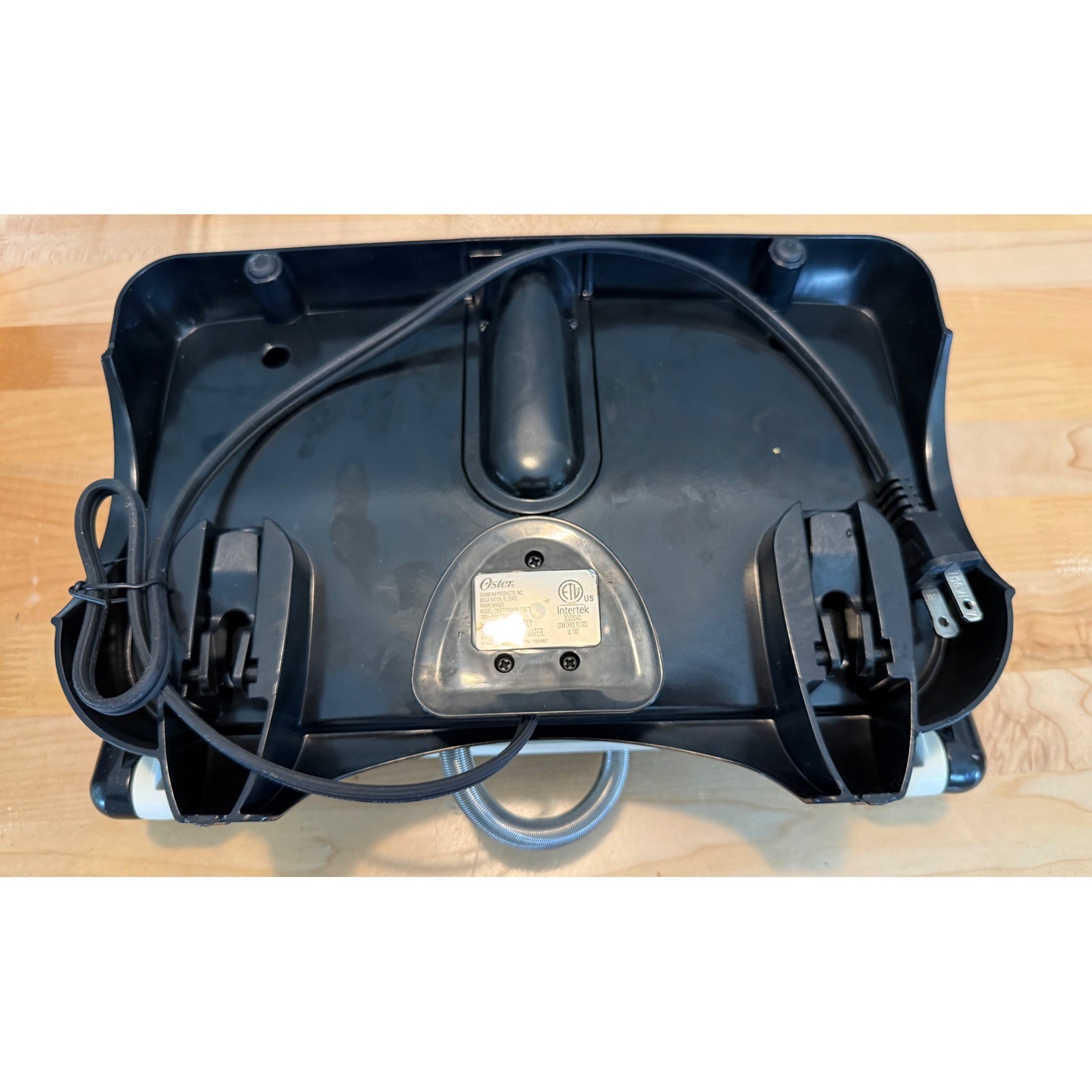 Oster DuraCeramic Panini Maker and Grill Black White CKSTPM20W-TECO