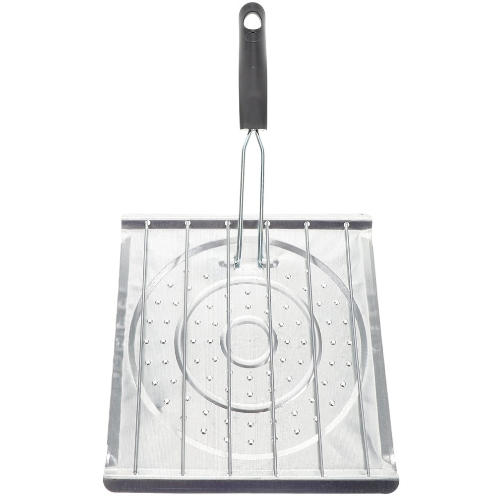 Durable Stainless Steel Bbq Grill Basket with Heat Resistant Handle for Camping
