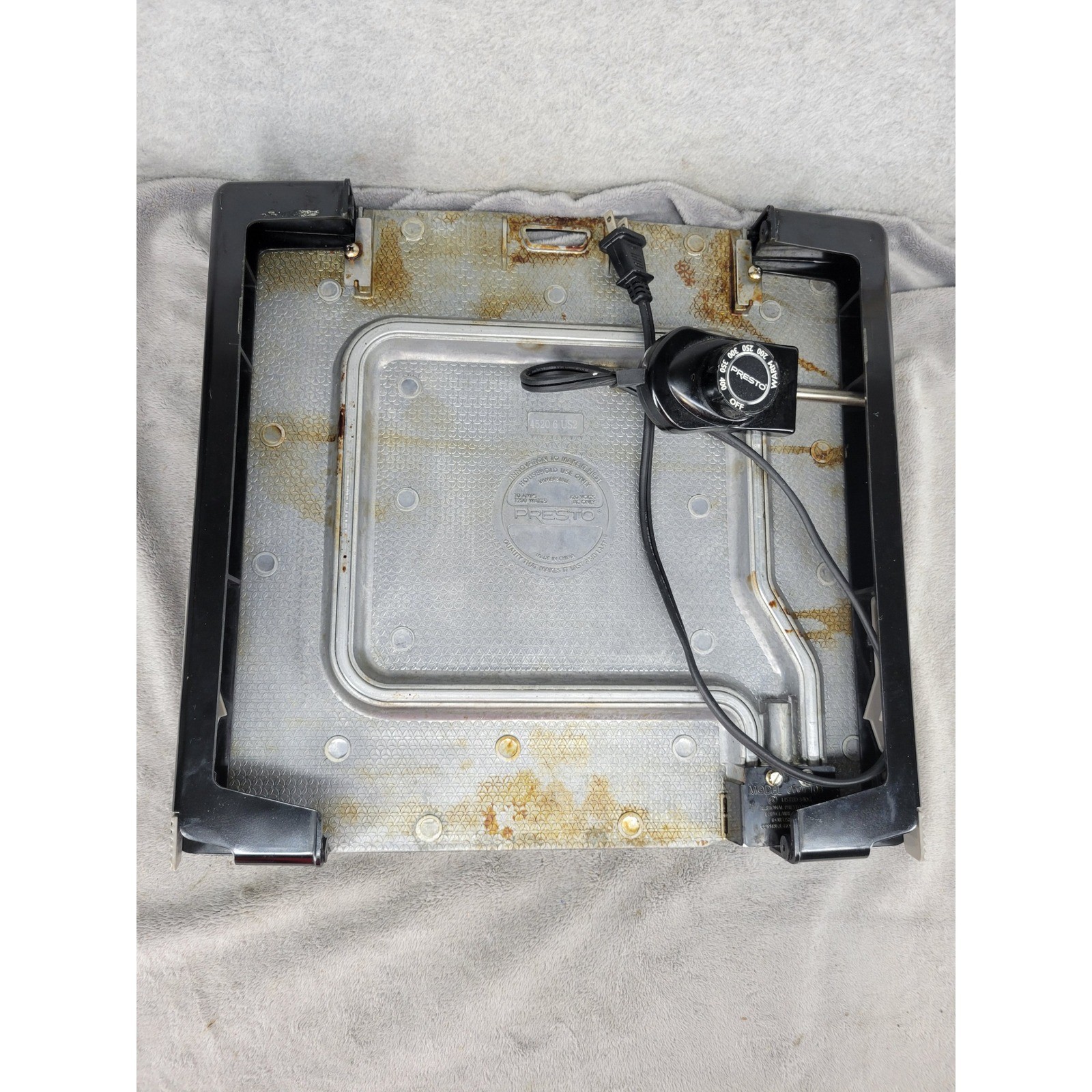 Presto Electric Griddle 0707103 1200W Adjustable Temp Control 0690005 Nonstick
