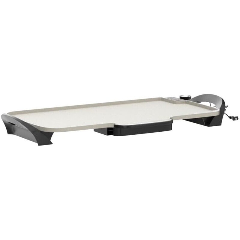22 Inch Electric Griddle Removable Handles Nonstick Cooking Surface Easy Clean