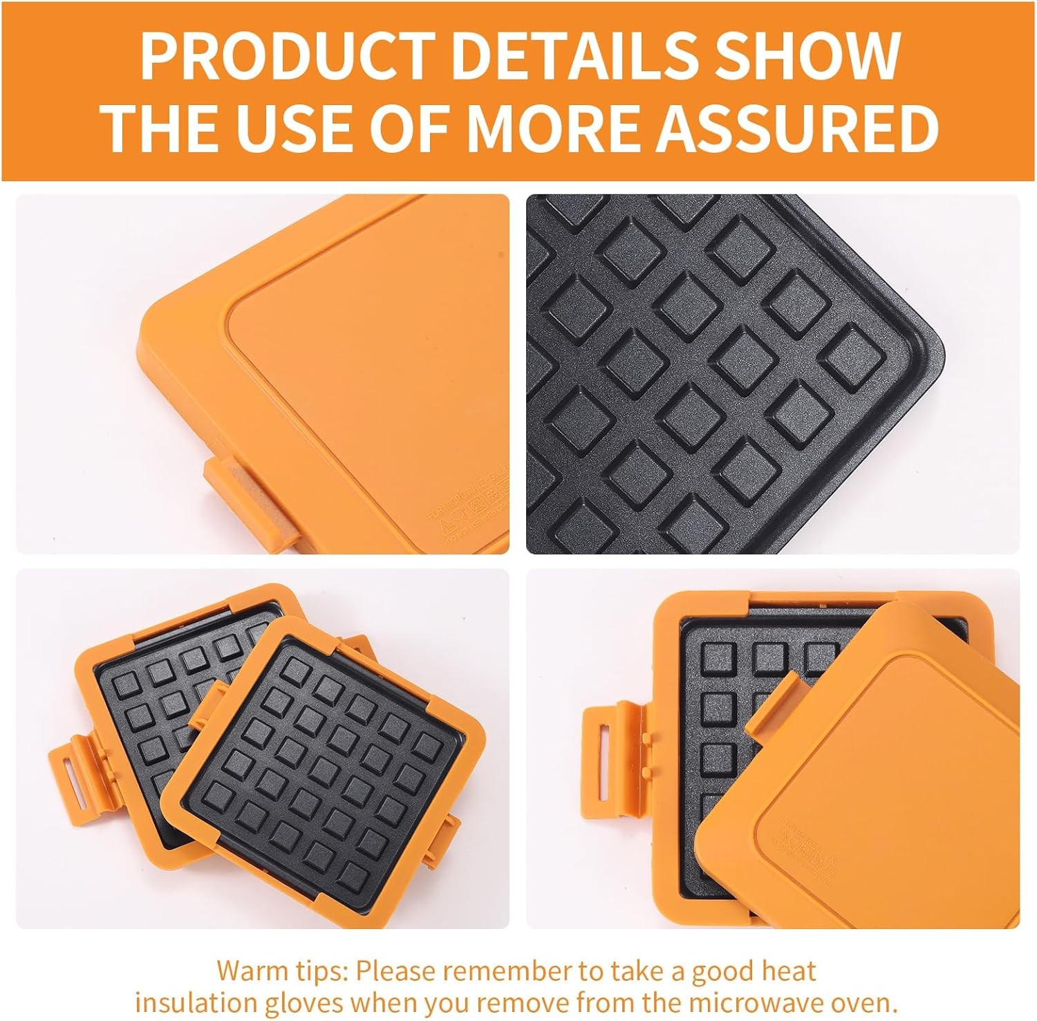 Microwave Toastie Sandwich Maker Nonstick Plate Panini Maker Versatile Wireless